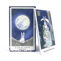 타로카드종류 1 박스 루날라핀 토끼 타로 카드 데크 테이블 보드 운세 오라클, [01] 1 box Tarot cards