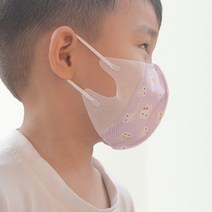 미소담은마스크 3D 마스크 50매 유아 아동 새부리형 어린이 초등학생 유치원 캐릭터 입체, 초소형 3D 토끼