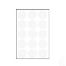 동그라미 무지 원형스티커 지름25MM (7매) 흰색 서비스 쿠폰 배달포장 포장데코 라벨