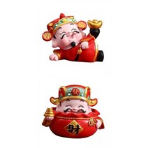GHSHOP 침실 장식 장식 B에 대한 부 동상 공예의 중국 입상 신+침실 장식 장식 F에 대한 부 동상 공예의 중국 입상 신, 수지, 설명한대로