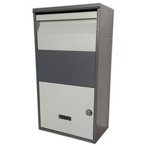 단독 주택 원룸 택배 보관함 택배함 캐비닛 잠금장치, 그레이 75X41X22 키 잠금