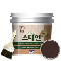 KCC 홈앤스테인 수성스테인 0.9L 오일스테인 친환경, PC420(페퍼)