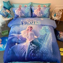 디즈니 캐릭터 이불커버 키즈 침구세트 어린이 유아동 겨울왕국2 엘사 소피아, 150cm, B