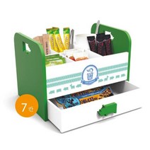 TB603G 우드애니티서랍 코뿔소커피정리함그린 _20229911EA, 쿠팡 본상품선택, 쿠팡 본상품선택