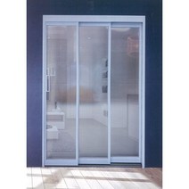 [건축자재팀버주식회사]연동도어(중문) 슬림3연동도어/26바(불소도장 양방향) - 완제(문틀조립)/아파트/빌라/거실/슬라이딩중문/이쁜중문, 그레이