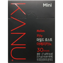 맥심 카누 마일드 로스트 아메리카노, 0.9g, 30개입, 5개