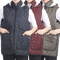 누빔 모자 조끼 앞치마 깔깔이 큰 두꺼운 기모 RM02, RM02 카키L