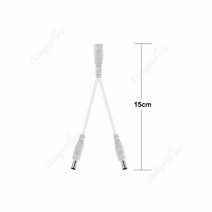 전원분배기 호환 5.5mm 2.1mm DC 전원 분배기 케이블 1 ~ 2/3/4/5/6/8 웨이 5V 12V 24V 어댑터 LED 스트립, 1Female to 2 Male2_1pcs