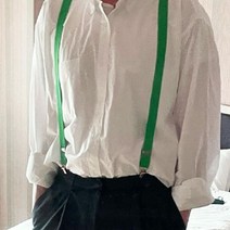 멜빵코디 성인용 어른 남성 여성 집게 집게 컬러 멜빵 그린-72394EA 와이조이펀