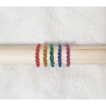 마크라메 매듭 반지 만들기 DIY 키트 집에서 할수있는 취미, 퍼플