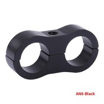 편조 호스 분리기 클램프 피팅 어댑터 연료 오일 라인 알루미늄 AN4 AN6 AN8 AN10, 03 Black-AN8