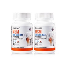 엔젯오리진 MSM 조인트케어 맥스 비타민D 골다공증 뼈 관절 튼튼 60정X 2, 단품, 단품