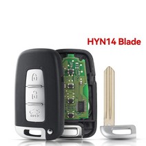 스마트키복사 스마트키고장 자동차디지털키 스마트키개조 KEYYOU For Hyundai Sonata 2011 기아 Sportage S, 03 3 Buttons HYN14