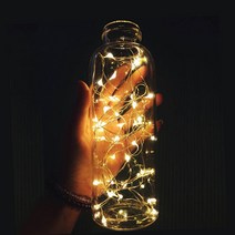 모던홀릭 와이어전구 LED 무드등, 와이어전구 CR건전지타입 2M 웜화이트