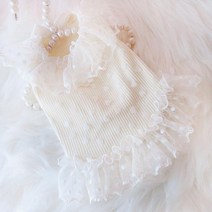 LongFatoys 반려동물원피스 강아지 스커트 공주 웨딩드레스 작은몸 비숑 푸들 작은옷 여자강아지 고양이 얇은스타일 고양이용, C04-L(등길이52 30가슴둘레 48)