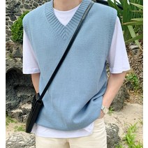 더액션 메종 오버핏 V넥 니트조끼 (11color) T#2591