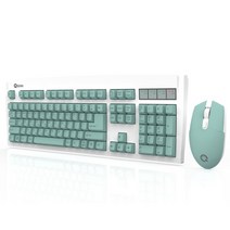 MK350 무선세트 민트 한글타자연습 인체 공학적