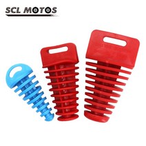 오토바이 scl motos 1pc 15-62mm 배기 파이프 pvc 플러그 머플러 워시 플러그 파이프 프로텍터 motocross 테일 파이프 플러그, C-블랙, 1개