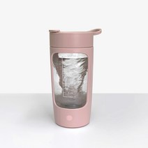 랄라 무선 전동 텀블러 충전 자동 쉐이커 프로틴 쉐이크 트라이탄 물병 믹서 운동 보틀, 핑크