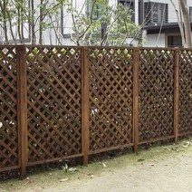 목재 단독주택 전원주택 테라스 데크 담벼락 난간, 180x90 (말뚝 제외)