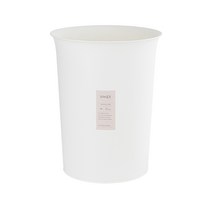 심플 원형오픈 휴지통 20L, 화이트