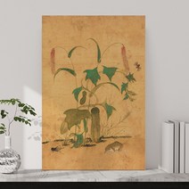신사임당 신윤복 전통 민화 풍수 한국 전통 민속화 풍속화 인테리어 학교 교실 교육 액자, 03.신사임당-오이와개구리