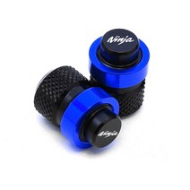 가와사키 닌자 닌자 400 650 300 250 250r zx14r zx10r zx6r 오토바이 휠 타이어 밸브 캡 cnc 알루미늄 밀폐 커버 가와사키 KAWASAKI, b-블루