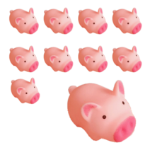 [리틀데이지] 귀여운 돼지 삑삑이 소품 10개 세트, 피치 돼지 10개