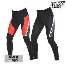 [폭스레이싱] 사계절 자전거 타이즈(FRLPT-173) 레드 블랙 자전거의류 자전거바지