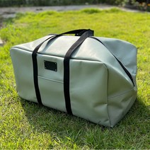 풀팟 초대형 가죽캠핑가방 1개 국내제작 해외여행 골프여행 최대용량 튼튼한 내구성 텐트 겨울옷 이불 캠핑장비 75x40x40cm, 라이트 카키