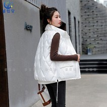 셀럽당 가을 겨울 숏 패딩 면 베스트 여성 루즈핏 베스트 나시 코트