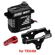 INJORA TRX4M 디펜더 브롱코 서보 HIGH 토크 메탈 기어 디지털 마이크로 코어리스 1/18 TRX4-M, 서보 마운트 암 세트-레드