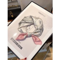 쁘띠스카프 미니스카프 하이 엔드 선물을주는 작은 사각형 여성 봄과 가을 밀크티 색