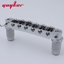 Guyker Tune-O-Matic 롤러 안장 기타 브리지 LP SG 6 현 일렉트릭, 01 GM005 CR