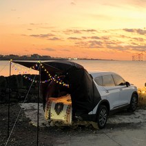 기본형 차박텐트 L 5분 SUV 도킹 캠핑 피크닉 여행, 차박텐트 CDT-001, 블랙 L