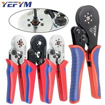 터미널 압착기 페룰 압착 공구 관형핀 단자 전문 전기 펜치 최대 16mm ² 5AWG 조정, YE 16-6 1200H