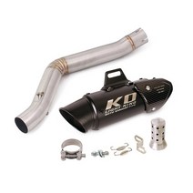 머플러 호환 탈출 오토바이 배기 중간 링크 파이프 51mm 머플러 Benelli Leoncino 500 용 촉매 시스템 삭제, 03 C