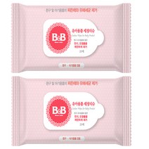B&B 유아용품 세정티슈(휴대용) 제균티슈, 20매, 2팩