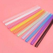 셀프 스프링 제본링 10mm DD-10179, 핑크