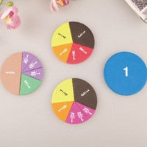 몬테소리 원형 숫자 분수 장난감 수학 교육 도구 악기 완구