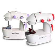 재봉틀 미싱기 소형 미니재봉틀 미니미싱, 미니재봉틀(퍼플)+확장테이블