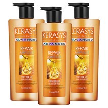 케라시스 어드밴스드 리페어 앰플 샴푸 극손상 손상 모발 삼푸 대용량 600ml 3개, 600ml 3통