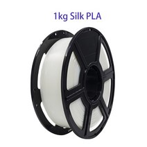 Flashforge 1kg 실크 PLA 필라멘트 FDM 3d 프린터 용 1.75mm Pla 인쇄 재료 범용 Aquila Ender 3 Mega S Gh, 01 Silk White