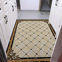 SKANDSALO 럭셔리 대리석 패턴 현관 코일매트 잘라쓰는, 100x120개, C