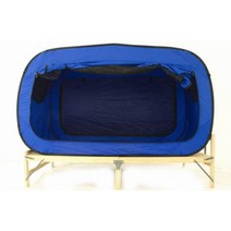 원터치 텐트 1인용 나만의공간 실내 캠핑 이너텐트 방한, 메시를 가진 파란 이중 문 190 * 90 * 100