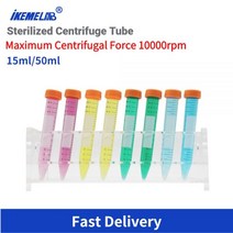 원심 분리기 튜브 50ml 15ml 플라스틱 스크류 캡 날카로운 바닥 Prp 플라즈마, 15ml 25pcs