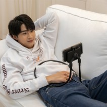 노빅 침대 핸드폰 거치대 H7, 1개, 블랙