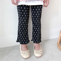 아도르베베 아동용 (맘커플)도트 플리츠 팬츠