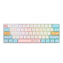 무선 기계식 블루투스 키보드 EPOMAKER SK61 핫 스왑 RGB 백라이트 NKRO 유형 C 케이블 Win/Mac Gateron 광 스위치 teclado mecânic, Optical Blue, Grey Black
