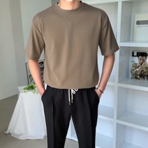 구김없는 아이스 스판반팔티 - 10color